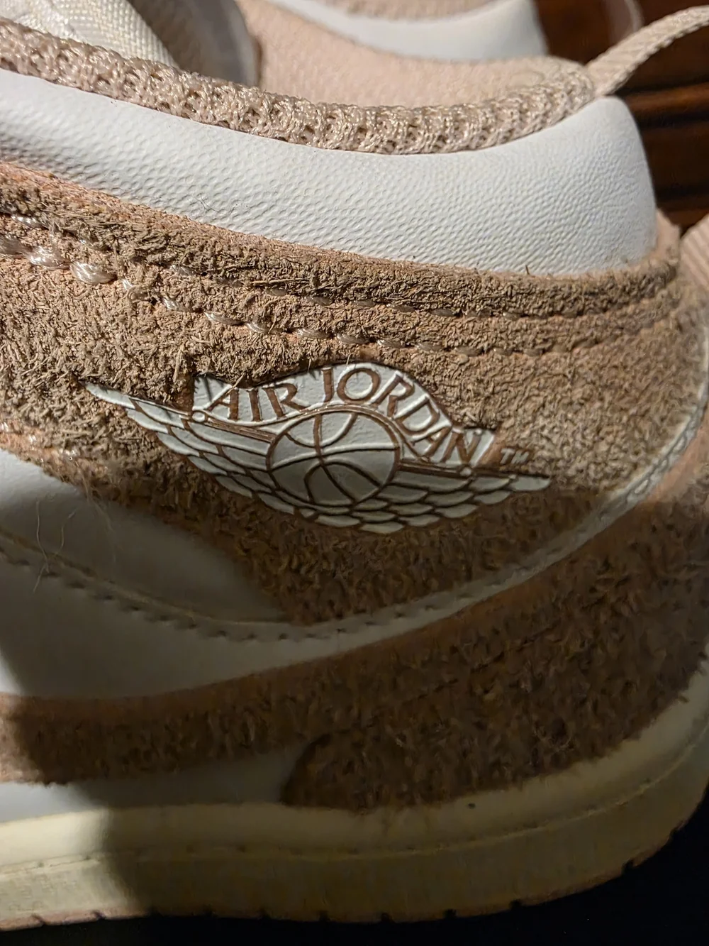Nike Jordan Kid’s High-Top Sneakers in Beige/Tan